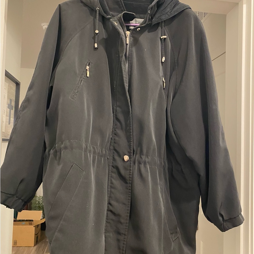 Liz Claiborne black ladies coat